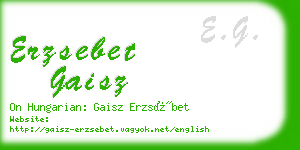 erzsebet gaisz business card